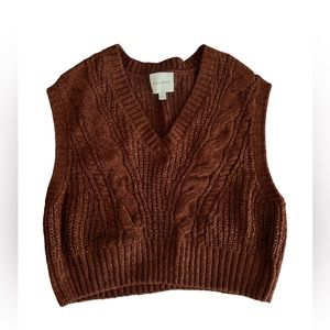 Brown Sweater Vest / NEW